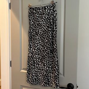 Ann Mashburn Mare slip skirt animal leopard print size XS